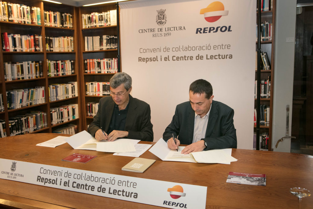 renovació conveni repsol i centre de lectura de Reus