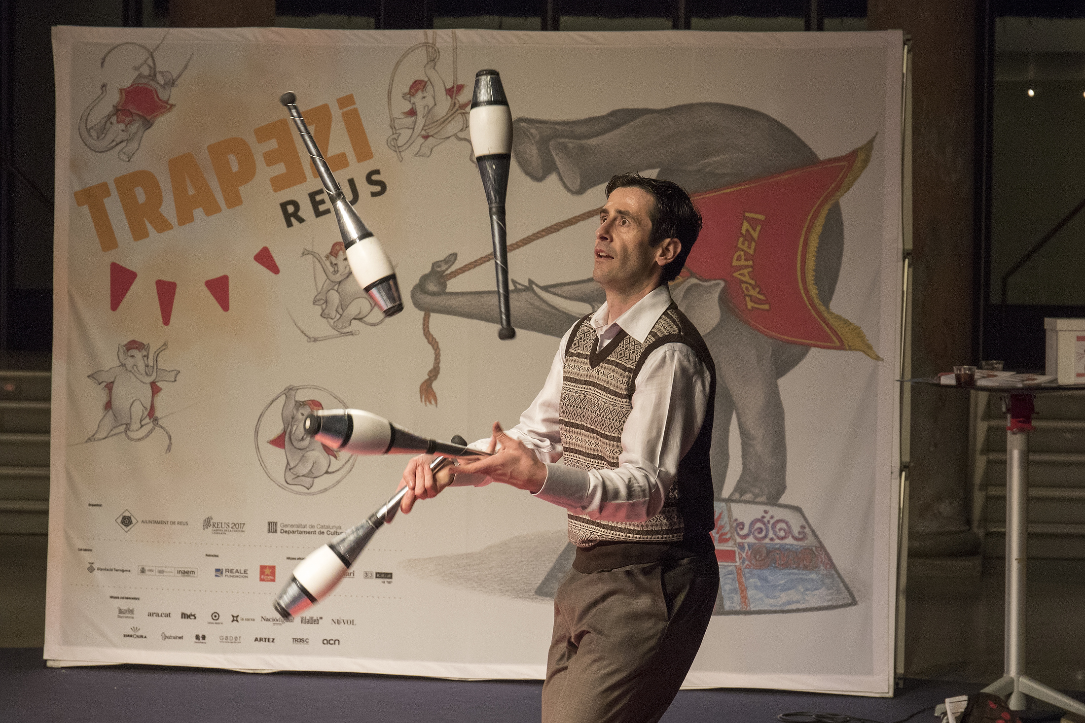 2017_05_04_02_VDM 012 Presentació a Barcelona del festival de circ Trapezi de Reus.. foto van der Meulen 04.05.17 Barcelona IMAC/Cultura Reus