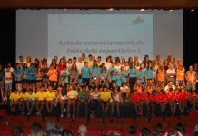 Reconeixement a més de 100 esportistes