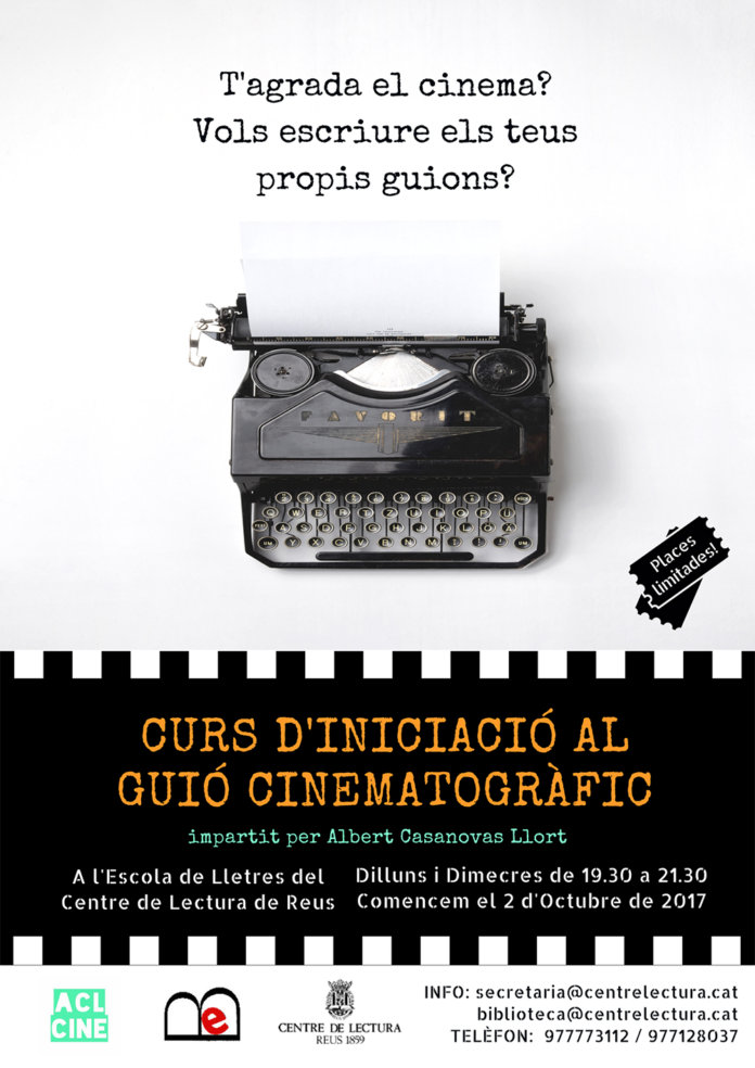 POSTER CURS DE GIUÓ CINEMATOGRÀFIC