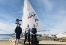 L'equip de regates de Ginebra i el del Club Nàutic Cambrils entrenen conjuntament abans del Campionat d'Espanya de Làser 4.7