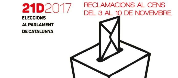 Llistes del Cens Electoral i presentació de reclamacions