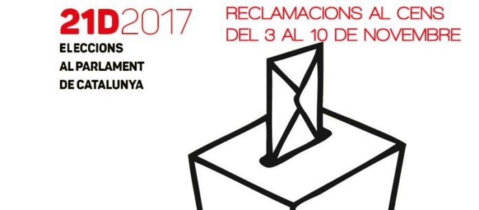 Llistes del Cens Electoral i presentació de reclamacions