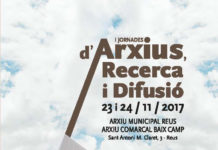 I Jornades d'Arxius, Recerca i Difusió a l'Arxiu de Reus