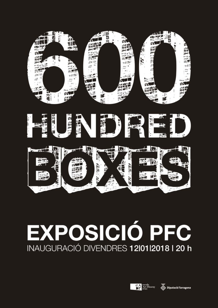 L'Escola d'Art i Disseny de la Diputació a Reus acull fins al 9 de febrer l'exposició '600 Hundred Boxes'