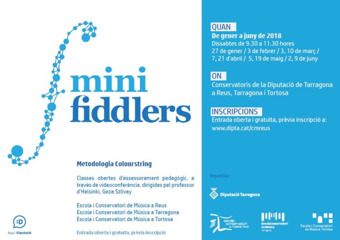 Els Conservatoris de Música de la Diputació implanten el programa pedagògic pioner Minifiddlers, nascut a Finlàndia