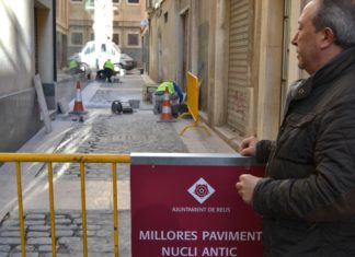 L'Ajuntament inicia els treballs de reparació del paviment dels carrers del nucli antic