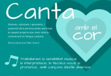 Cartell "Canta amb el cor" de Reus