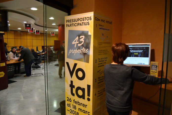 3.400 persones ja han votat en els Pressupostos participatius