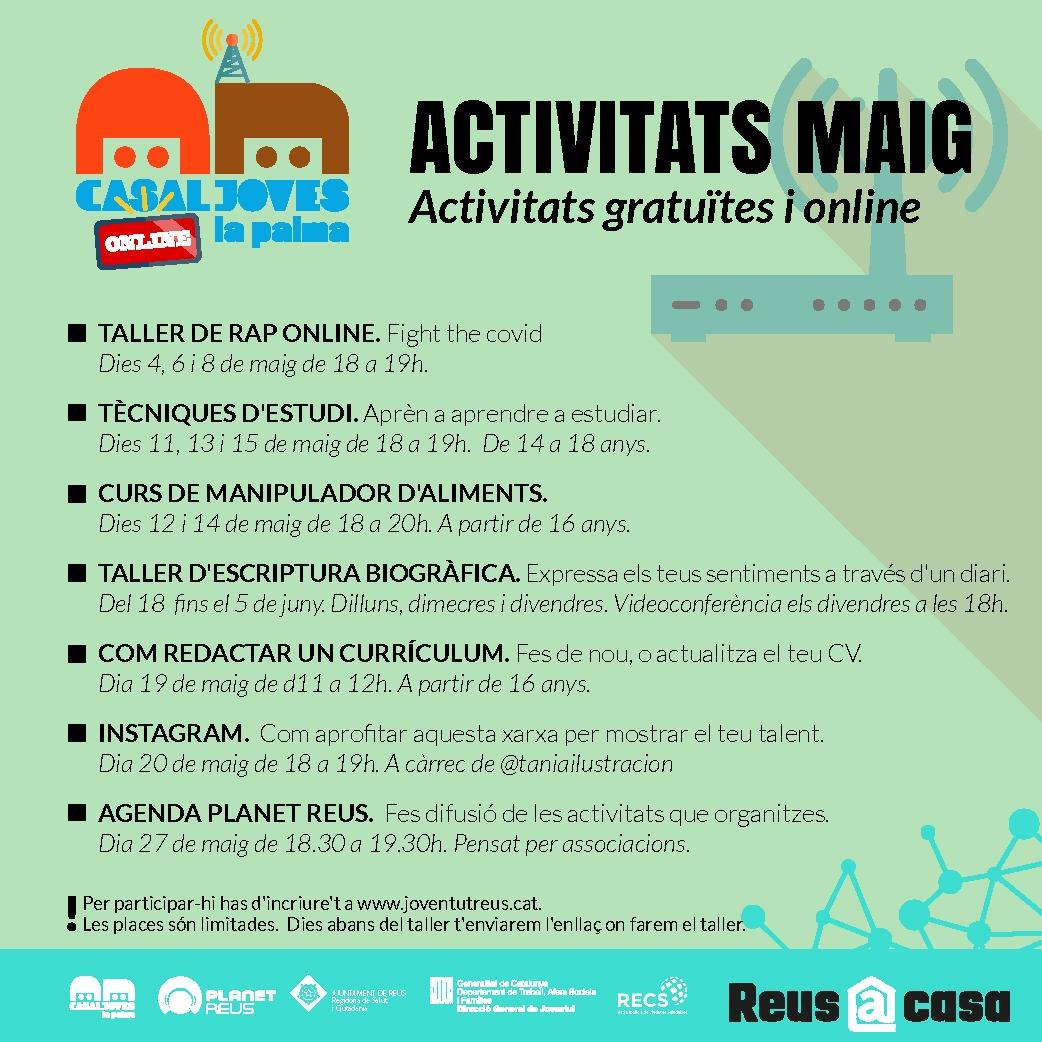 Activitats Casal de Joves de Reus