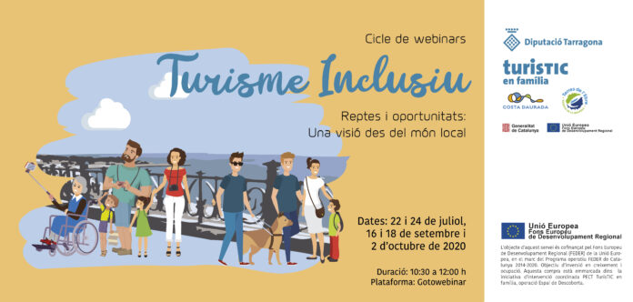 S’inicia un cicle de trobades virtuals sobre sobre Turisme Inclusiu de la Diputació de Tarragona