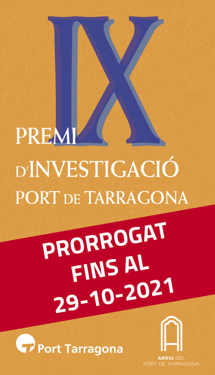 Prorrogat el termini de presentació de propostes al IX Premi d’Investigació del Port de Tarragona