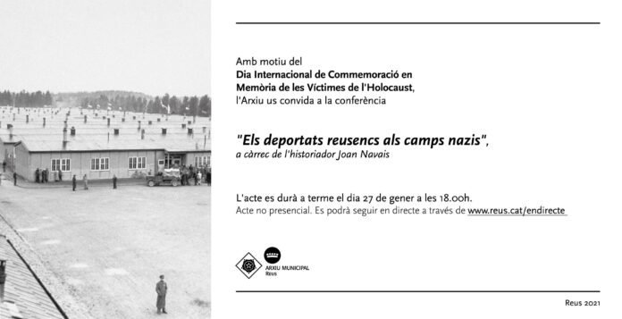 L'Arxiu Municipal organitza una xerrada sobre els deportats reusencs als camps nazis