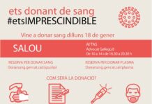 Salou acollirà una jornada de donació de sang i plasma aquest proper dilluns, dia 18 de gener