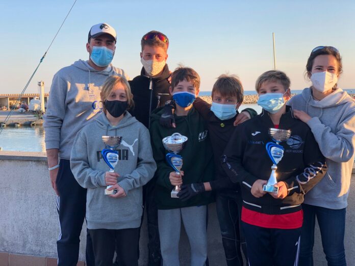 Quatre regatistes del Club Nàutic Cambrils, classificats pel Campionat d’Espanya d’Optimist