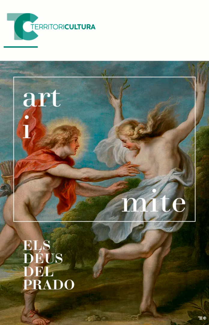 Cartell de l'exposició, "Art i Mite. Els Déus del Prado"