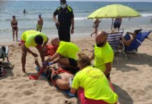 Realització de simulacres de salvament i socorrisme a Salou