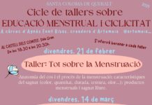 Cicle sobre educació menstrual a Santa Coloma de Queralt
