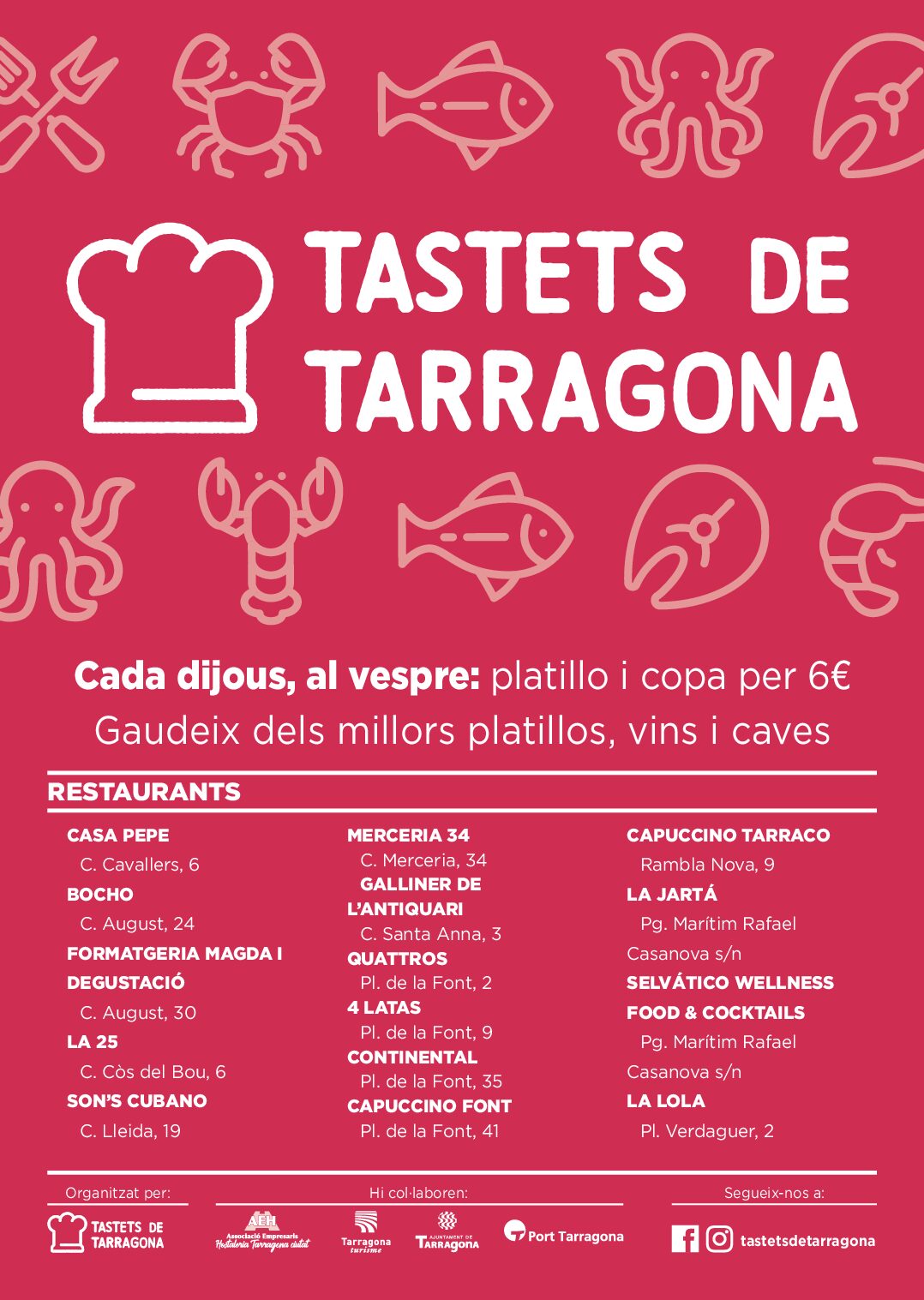 Nova edició de la ruta gastronòmica ‘Tastets de Tarragona’