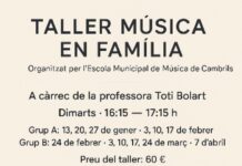 Tallers de música per a nadons a Cambrils
