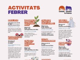 Programació de febrer al Casal de Joves