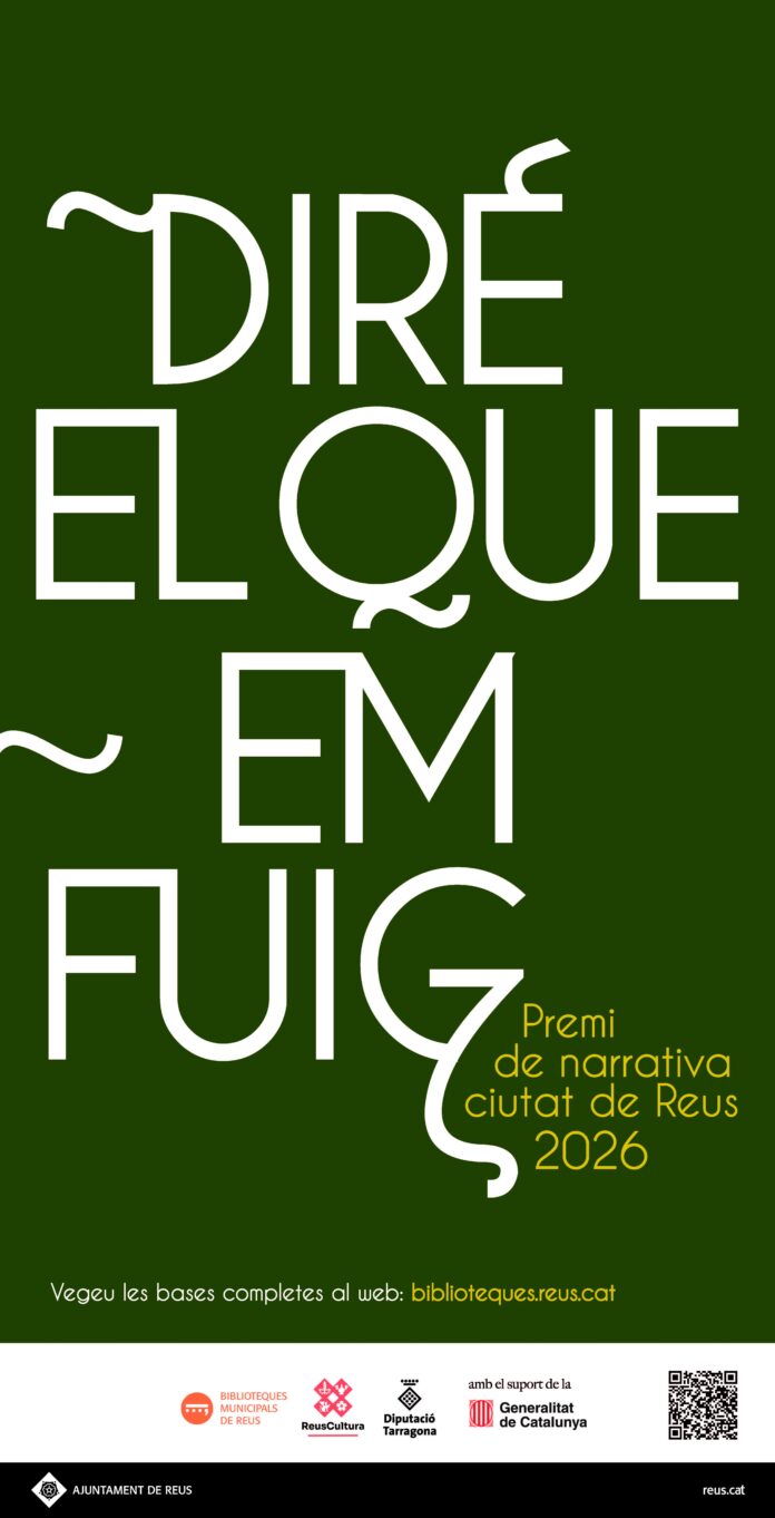 Cartell Premi de Narrativa Ciutat de Reus Diré el que em fuig-20260601135035