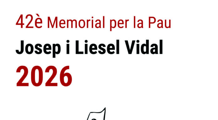 Convocat el 42è Memorial per la Pau Josep i Liesel Vidal