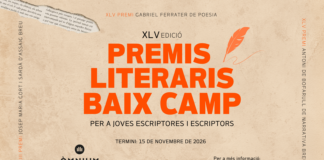 Òmnium Baix Camp obre la convocatòria dels Premis Literaris Baix Camp 2026
