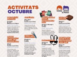 Programació d’octubre al Casal de Joves