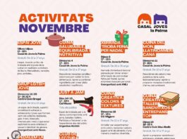 Programació de novembre al Casal de Joves